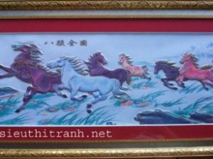 Tranh nhung đồng-Mã đáo thành công-k005